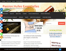 Tablet Screenshot of blog.passion-huiles-essentielles.fr